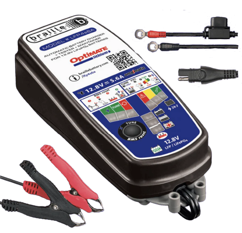 TM-393 Braille 12V 6A Lithium Battery Charger and Maintainer
