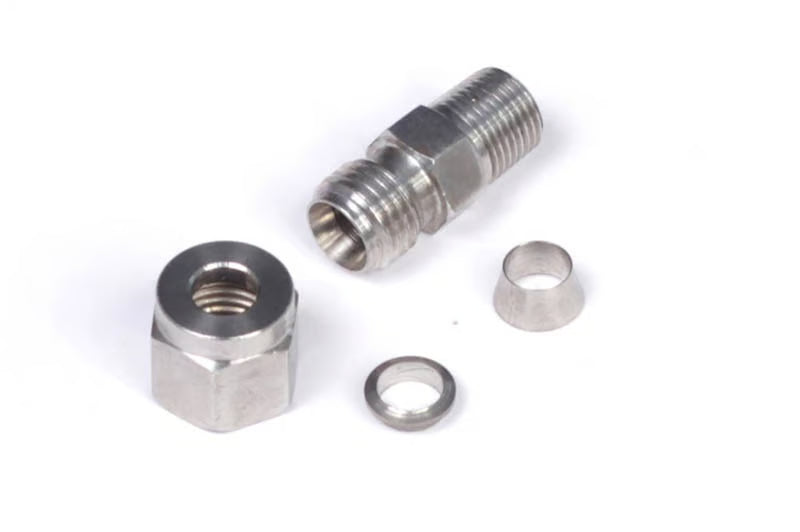 1/4" Stainless Compression Fitting Kit - 1/8" NPT Thread