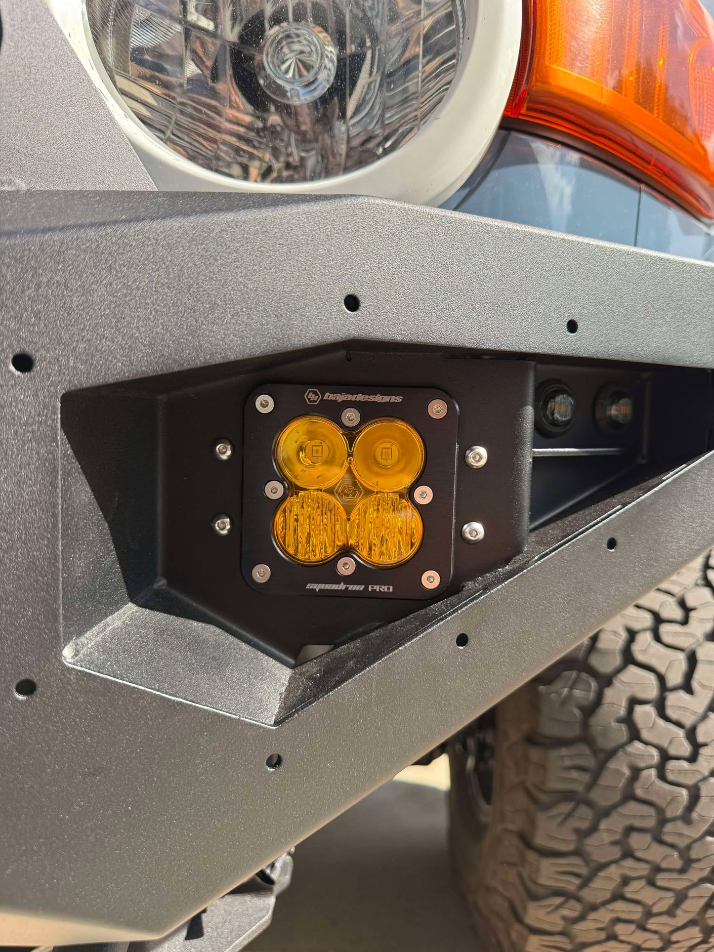 FJ Cruiser Baja Design Brackets for Tinkerer Design Bumper