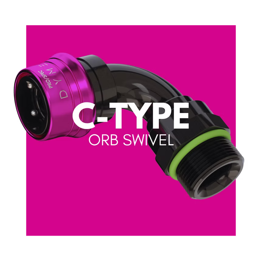 Dyme PRO/SPEC C-Type ORB Swivel (PS PURPLE)