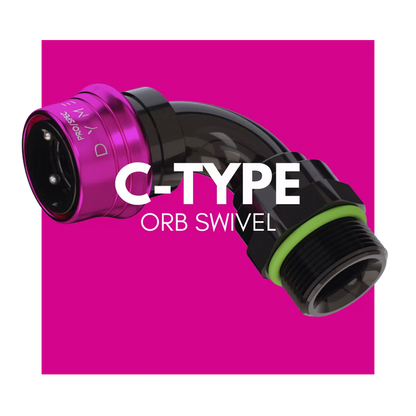 Dyme PRO/SPEC C-Type ORB Swivel (PS PURPLE)