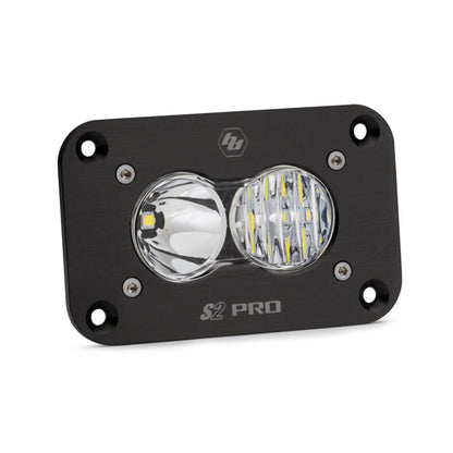 S2 Pro Black Flush Mount LED Auxiliary Light Pod - Universal