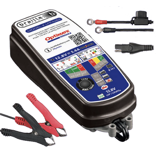 TM-393 Braille 12V 6A Lithium Battery Charger and Maintainer
