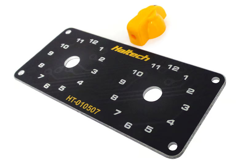 Dual Switch Panel Only - includes Yellow knob