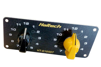 Dual Switch Panel Only - includes Yellow knob