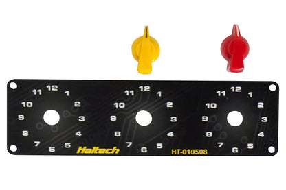 Triple Switch Panel Only - includes Yellow & Red knobs