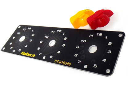 Triple Switch Panel Only - includes Yellow & Red knobs