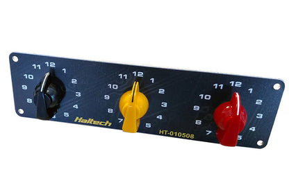 Triple Switch Panel Only - includes Yellow & Red knobs