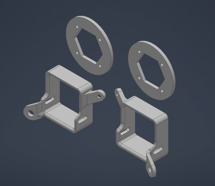 FJ Cruiser Baja Designs S1 Mirror Mount Brackets