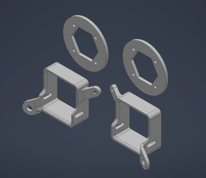 FJ Cruiser Baja Designs S1 Mirror Mount Brackets