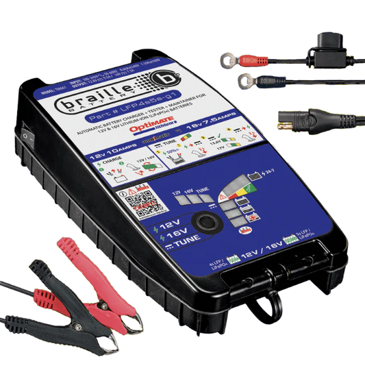 TM-661 Braille 12V 9.5A/16V 7.5A Lithium Battery Charger and Maintainer
