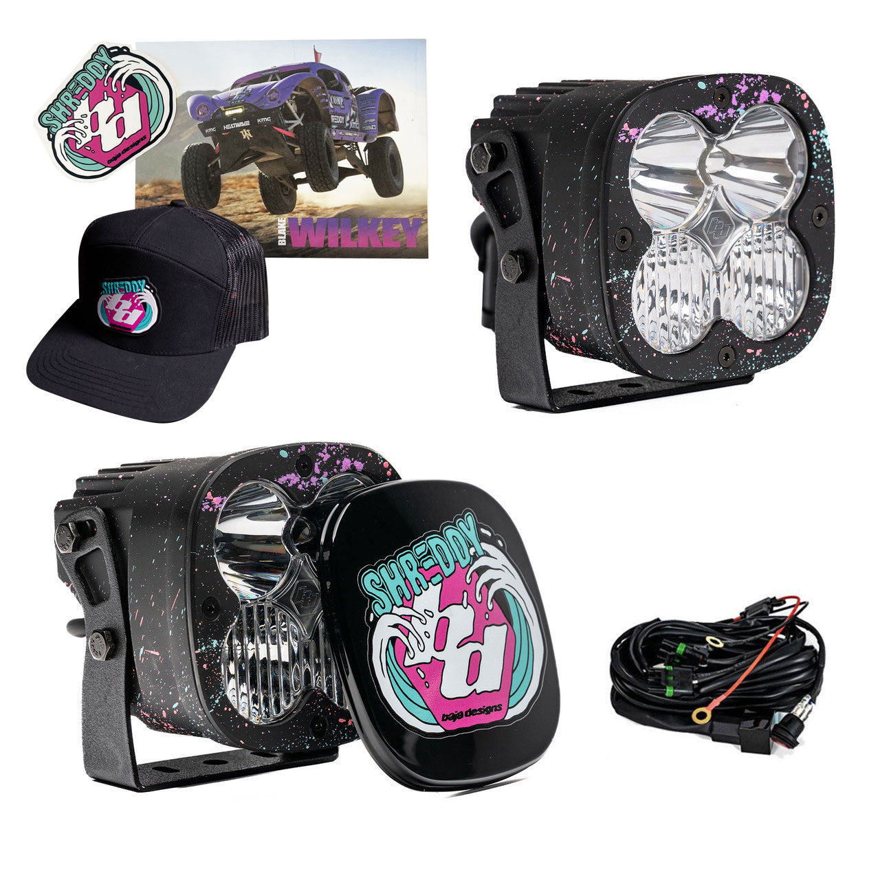 Baja Designs x Shreddy XL Pro Limited Edition LED Light Pod Pair